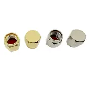 10pcs Dust Cover Cap SMA RP-SMA Female Metallic Protective RF Connector Adapter