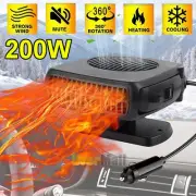 Auto Car Truck Fan Heater Warmer Portable Window Defroster 360° 12V 200W Vehicle