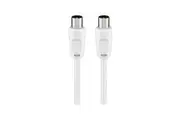 Goobay Antenna Cable (<70 dB) (M/M) for TVs/Receivers/Radios - White
