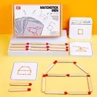 Thinking Match Educational Toy Geometry Board Wooden Toys Matches Puzzle