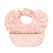 Recycled frills bib - Leaves
