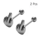 2pcs Tongue Stud Jewelry Nose Stud Rings Tongue Barbells Tongue Piercing Studs