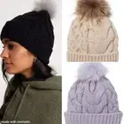 Calia by CARRIE Underwood Cable knit pom beanie hat osfm