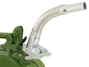 JERRY CAN POURER METAL FLEXIBLE UNLEADED SIZE NOZZLE SPOUT FUNNEL PETROL DIESEL