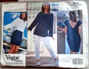 VOGUE SEWING PATTERN -Perry Ellis Design- DRESS TOP SKIRT PANTS - 12-14-16 - NEW