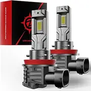 ZONBEAM [2025 Upgrade] H11 Bulbs, [Latest & Brightest] 24000lm 800% Brightness Real 1:1 Mini Size Design, H8/H9 Fog Lights Bulbs 6000k Cool White，Pack of 2