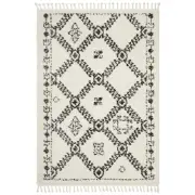 NEW Tapete Rug Saffron Bohemian Shag Rug White 290x200cm