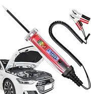 Automotive Circuit Tester – Upgraded LCD Digital Test Light (1-75V DC) | LED Voltage Tester Pen for Cars, Bidirectional Probe with 11.81ft Spring Cable, Auto Electrical System Tool