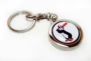 HAMM'S BASEBALL BEAR Beer Can Bottle Cap Opener Key Chain / Key Ring Handmade