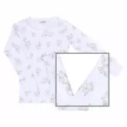 Magnolia Baby Tiny Elephants Print Long Pajamas. Silver 18-24m New w/ Tags