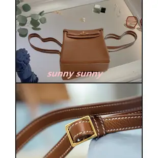 【SUNNY 二手】 hermes kelly Ado 愛馬仕後背包～凱莉包 駝金