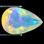 2.53 ct Remarkable Pear (13 x 9 mm) Un-Heated Ethiopia Rainbow Opal Gemstone