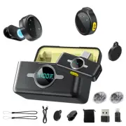 Wireless Lavalier Microphone for iPhone/Android/PC, LED Indicator Lapel Mic w...
