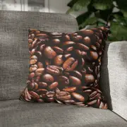 CUSHION COVER PILLOW CASE|COFFEE BEANS WALLPAPER