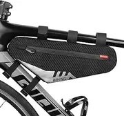 Bike Frame Bags, Waterproof Bicycle Bag Cycling Tube Front Frame Bag Repair Tools Large Capacity MTB Road Bike Bag Triangle Pouch Frame Holder Bicycle Storage Bag Bike Accessories