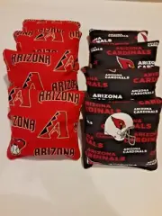 8 Cornhole Bag Set Corn Hole Arizona Cardinals and Diamondbacks