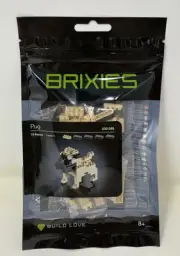 Brixies 200.069 Pug Building Set 73 Pieces. Ages 8+ Like Mini Legos