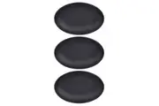 3x Eco Basics Oval Soap Dish Holder Bathroom Organiser Storage Container Black