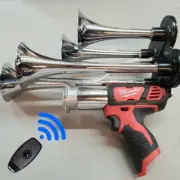 Milwaukee M12 12V Train Horn + Remote Drill Impact Sports Boat Air Compressor