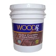 WoodRx Wood Deck Stain+Sealer Water Based Ultra Exterior Teak Wood Brown 5-gal