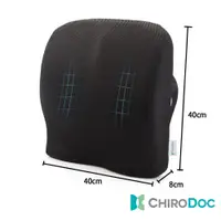 在飛比找蝦皮購物優惠-【原廠正品】Chirodoc凱洛達 舒壓記憶棉腰靠墊(黑色)