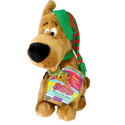 Scooby-Doo Christmas Plush Macys Holiday Stuffed Animal Toy+Game CD 16"NEW