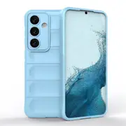 For Samsung Galaxy S24 Case, Wavy Shield, Grippy Shielding Cover, Light Blue