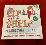 THE ELF ON THE SHELF A CHRISTMAS TRADITION HB BOOK BROWN HAIRED BOY ELF DOLL NEW