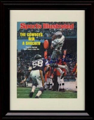 16x20 Framed Preston Pearson - Dallas Cowboys SI Autograph Promo Print
