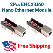 2pcs Mini Ethernet Shield LAN Network Module Arduino Nano NIC Adapter V3 SPI USA