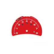 Porsche 911 996 Boxster 986 Gen 2 Gauge Face Tachometer Rev Counter Dial Red