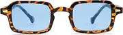 [VANLINKER] Retro Small Rectangle Sunglasses for Women Men Trendy Square Vintage Shades VL9749