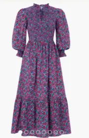 PINK CITY PRINTS Lavender Posey Izzy Dress Size Small NWT
