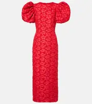 [Rotate] Rotate Jacquard midi dress AU 8 red