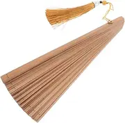 PartyKindom Handheld Bamboo Dance Fan with Tassel Vintage Chinese Style Folding Fan for Performance Cultural Displays and Decoration Lightweight Unique Craftsmanship for Hanfu Qipao Events