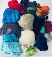 23 Ounces Wool Short Fiber Merino Batt Roving Nuno Craft Needle Felting Batting