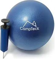 U6812 Yoga Pilates Ball Plastic Anti Burst 23cm Pilates Ball for Exercise, Gym, Fitness, Core Training etc with Hand Pump – Blue
