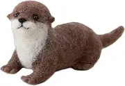 Hamanaka H441-500 Wool Felt Kit, Animal Crossing with Needle Felt, Otter