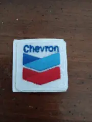 Vintage Chevon GASOLINE Badge Oil Gas Station CLOTHING PATCH Auto Car & Fuel