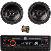 JBL Single-DIN Bluetooth FM SD/MP3 Radio, 2x 6.5" 330W Max Tri Axial Speakers
