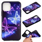 For iPhone 11 Pro Coloured Drawing Pattern Shockproof TPU Protective Case, Starry Butterfly