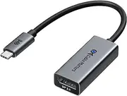 Cable Matters 80Gbps USB-C to DisplayPort 2.1 Adapter, 16K@60Hz, 8K@240Hz, 4K@960Hz and HDR Support – Thunderbolt 5/4, USB4 Compatible with VR Headset, MacBook Pro, iPad Pro, XPS, Surface Pro