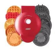 Dash MultiMaker™ Mini System Holiday Waffle Maker with 6 Removable Plates-NEW