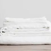 Pure Hemp Linen Cot Set - Hemp Gallery Australia in Rye, Snow