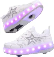 Roller Skate Shoes for Kids Girls Roller Shoes Boys Rechargeable Wheels Kids Sne