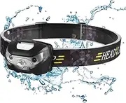 JIEBWCHA Motion Sensor LED Headlamp Rechargeable - Waterproof Headlight Flashlight - Waterproof Charging Headlight, Bright Headlights, Portable Multifunctional Camping Accessories for Hiking