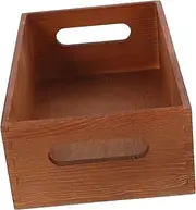 HOMOCONO Solid Wood Storage Box Desktop Crate Tool Storage Sundries Crate Small Wooden Organizer Wood Organizer Box
