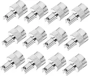 iplusmile 12Pcs Tire Valve Caps Metal Valve Stem Dust Caps for Cars Trucks Suvs Bikes Durable Easy to Install to Prevent Air Leakage and Dirt
