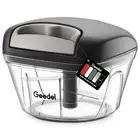 Manual Food Processor Vegetable Cutter, Pull Chopper with String, Food Choppe...