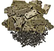 Jewelry Box Hardware 40 Pieces 1 Inch Hinges Antique Small Butterfly Hinges - Br